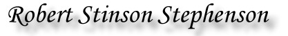 Robert Stinson Stephenson